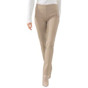 Chicos So Slimming Juliette Light Tan Slim Fit Ankle Pants Size 00 ( fits US 6)